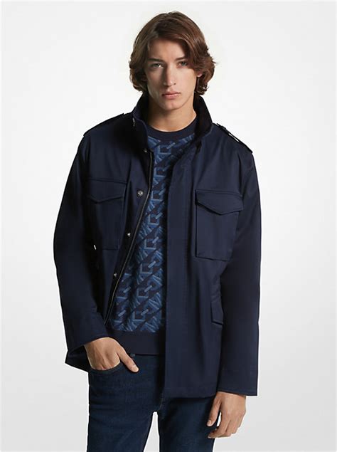 michael kors mens cotton-twill field jacket|Stretch Organic Cotton Field Jacket .